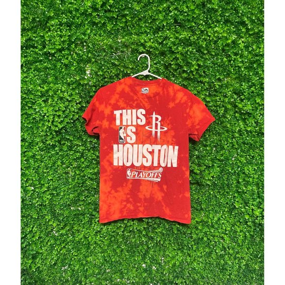 Acid Wash "This is Houston" Rockets T-shirt - Adult Mens Small - 029 - Picture 1 of 2